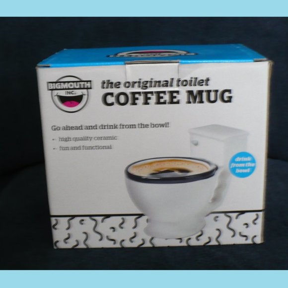 Big Mouth Toilet Coffee Mug /Candy Dish Cup Fun Gag Gift Unique Novelty - Picture 2 of 7